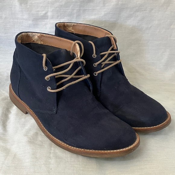 H&M men’s 10 1/2 - eur 44 Dark Blue Chukka Boots for Men - Picture 1 of 16
